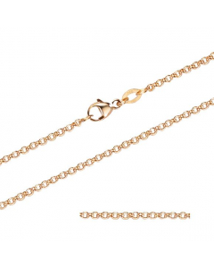 2,0 mm 750 - 18 Karat Gold Halskette Erbskette massiv Gold hochwertige Goldkette  - Länge nach Wahl