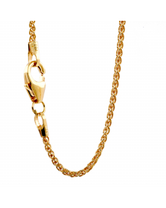 1,7 mm 42 cm 750 - 18 Karat Gold Halskette Zopfkette massiv Gold hochwertige Goldkette  5,7 g