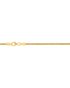 2,1 mm 18,5 cm 750 - 18 Karat Gold Armkette Zopfkette massiv Gold hochwertige Goldkette 3,8 g