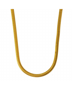 2,4 mm 750 - 18 Karat Gold Halskette Schlangenkette rund massiv Gold hochwertige Goldkette  - Länge nach Wahl