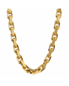 2,5 mm 50 cm 750 - 18 Karat Gold Halskette Ankerkette diamantiert massiv Gold hochwertige Goldkette 19,6 g