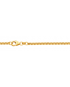 2,7 mm 750 - 18 Karat Gold Halskette Venezianerkette massiv Gold hochwertige Goldkette  - Länge nach Wahl