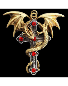 Crux Dragana Anhänger Schmuck - Drachen , Kreuze - 50x60mm