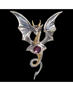 Himmlischer Drache Schmuck Anhänger 925er Silber Drachen 39mm +echte Silberkette