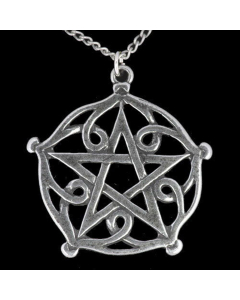 Brisingamen Pentagramm Anhänger Schmuck - Mit Halskette - 44x43mm