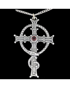 St. Columba´s Kreuz Anhänger Schmuck - Mit Halskette - 58x38mm