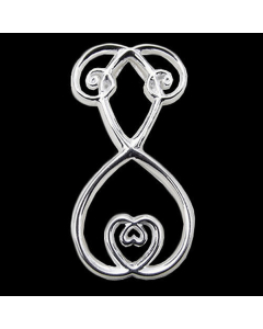 Universum Schmuck Anhänger 925er Silber - sonstige Symbole - 22x43mm