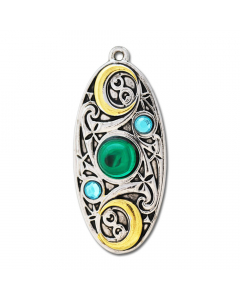 Mond-Schild Mythische Kelten  Knoten Schmuck Anhänger Amulett Talisman