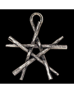 PENTAGRAMM DER ZAUBERSTÄBE Schmuck Anhänger - Pentagramm - 40x40mm + Kette