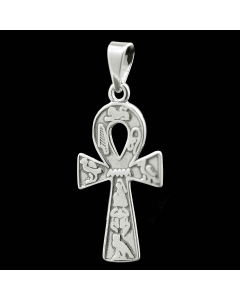 Ankh Schmuck Anhänger 925er Silber - Ägyptisch , Ankh - 36x19mm ohne Aufhängeöse