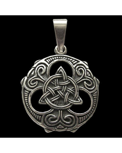 Triquetra-Knoten Schmuck Anhänger 925er Silber - Keltische Knoten - Durchmesser 23mm