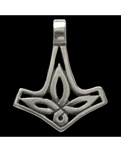 Thor’s Hammer Schmuck Anhänger 925er Silber - Thorhammer - 27x23mm