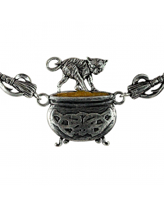 Cauldron Capers Schmuck Anhänger Magische Tiere Hexen Magier 5,7 x 5 cm + Kette