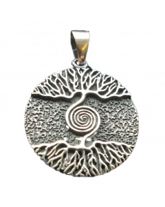Keltischer Lebensbaum - Weltenesche Silber Anhänger 925  Baum