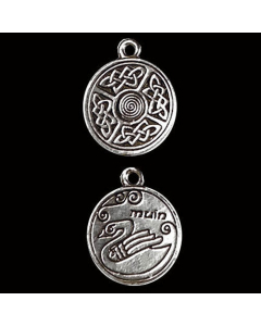 Keltischer Astrologie Anhänger: Muin - Kelten , Keltische Knoten - Durchmesser 23mm