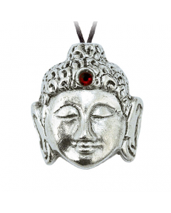 Buddha Kopf Schmuck Anhänger - Buddha - 29x26 mm