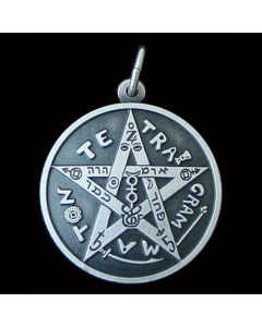 Tetragrammaton Schmuck Anhänger 925er Silber Durchmesser: 27mm