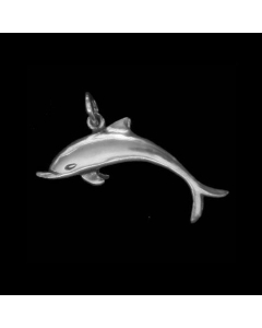 Delphin Schmuck Anhänger 925er Silber 37x20mm