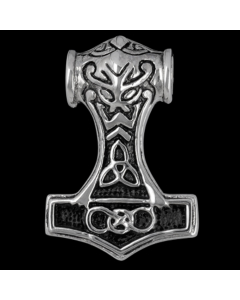 Thorhammer massiv Schmuck Anhänger Edelstahl Mjölnir - Thorhammer - 33x21mm