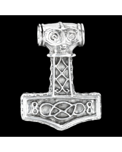 Thors Hammer mit Knoten gross Anhänger Schmuck - Thorhammer - 33x24mm