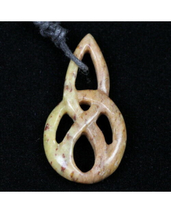 Keltischer Knoten Speckstein Anhänger handgemacht Schmuck handmade