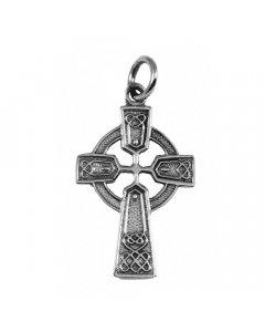 Keltisches Kreuz klein Schmuck Anhänger 925er Silber - Kreuze - 34x20mm