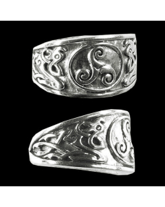 Triskelring, verstellbar klein 52-60 Keltischer Ring Celtic