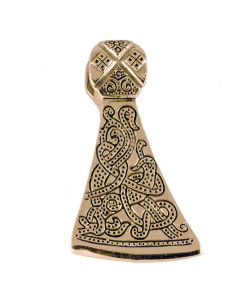 Axt Amulett Wikinger Schmuck Anhänger Zinn Bronze - Wikinger - 3 x 5,5 cm