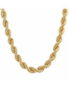 Goldkette Kordelkette hohl Halskette Breite 3,2 mm - 333-8 Karat Gold