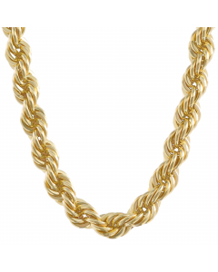 Goldkette Kordelkette hohl Halskette Breite 4,5 mm - 333-8 Karat Gold