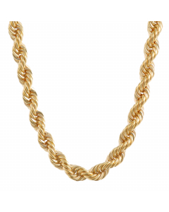 Goldkette Kordelkette hohl Halskette Breite 3,2 mm - 585-14 Karat Gold