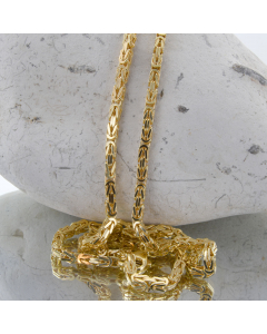 3,0 mm 45 cm 585 - 14 Karat Gold Halskette Königskette massiv Gold hochwertige Goldkette 26,6 g