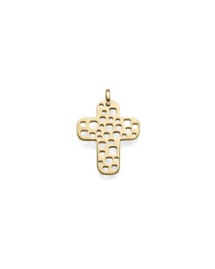 Anhänger Kreuz sehr klein 333 Gold mit massiver Goldkette 333 Gold