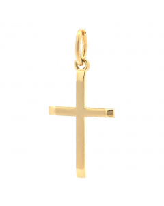 Anhänger Kreuz echt massiv 585 - 14 Karat Gold