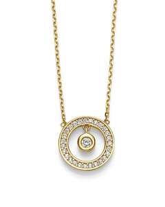 Collier aus Gold mit Zirkonia 333 - 8 kt Gelbgold