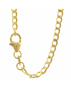 Anhänger Kreuz 585 14 Karat Gold mit massiver Goldkette 2,6 mm 585-14