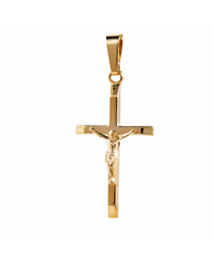 Anhänger Kreuz mit Korpus 375 - 9 Karat Gold Juwelier Qualität