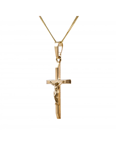 Anhänger Kreuz mit Korpus 375 - 9 Karat Gold Juwelier Qualität