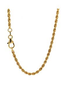 Goldkette Kordelkette massiv Halskette 585-14 Karat Gold Breite 1,7mm 