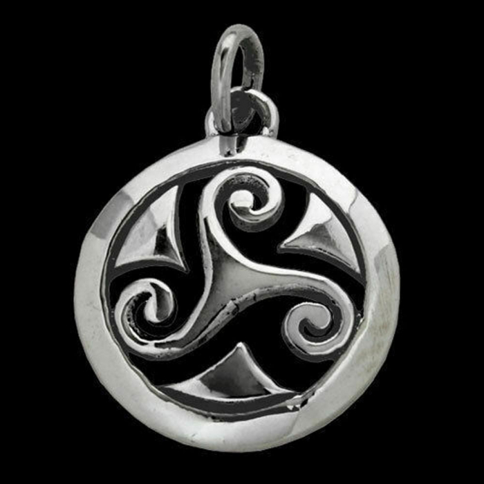 Celtic Triskel Schmuck Anhänger 925er Silber - Triskel - 24x16mm