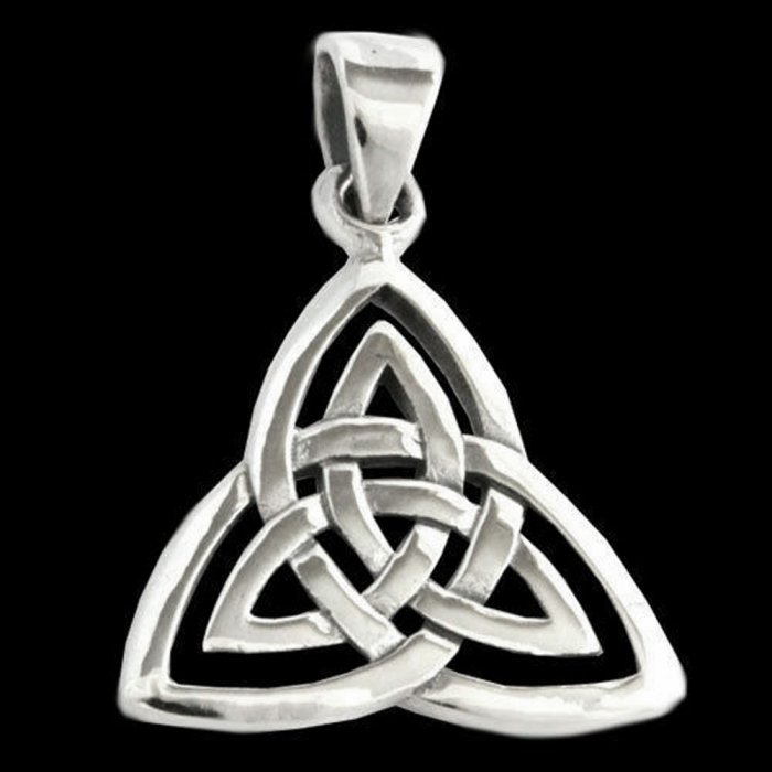 Keltischer Anhänger Dreifaltigkeit Schmuck Anhänger 925er Silber - Keltische Knoten - 28x20mm