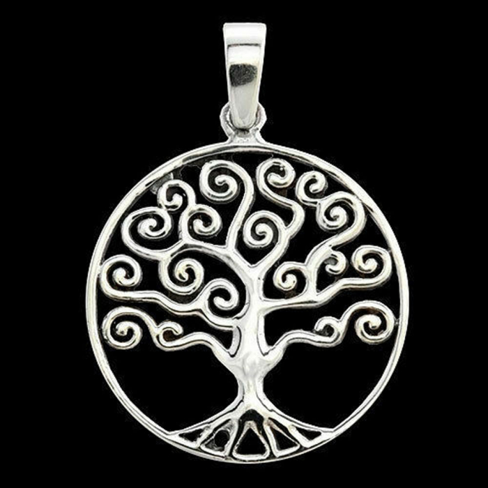 Schmuckanhänger Baum des Lebens 925er Silber - Lebensbaum - 29x21mm