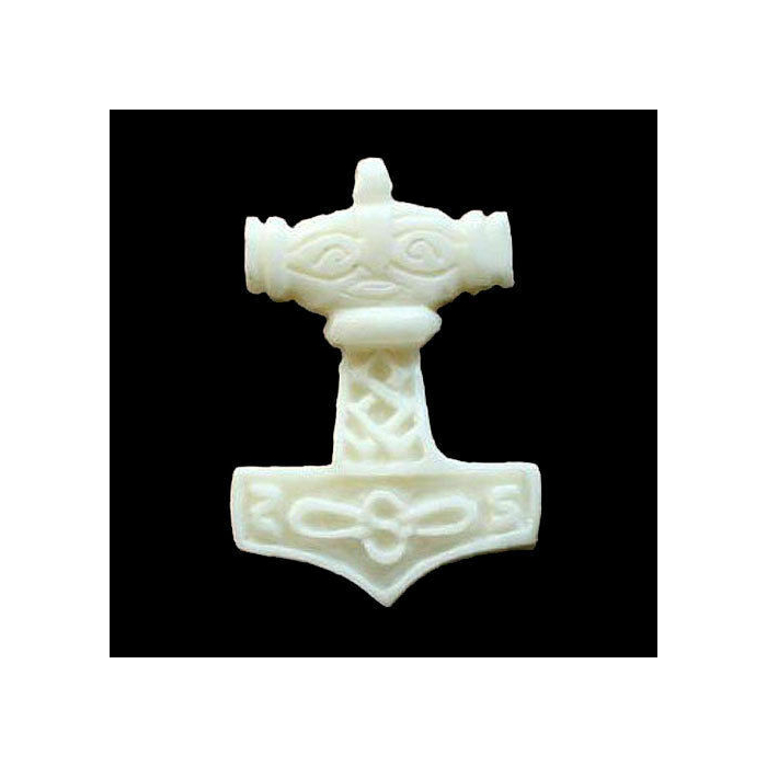 Rinderknochen Thorshammer Anhänger Schmuck - Thorhammer - 35x25mm