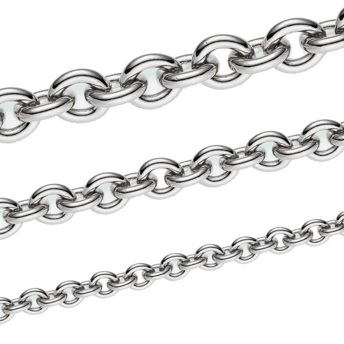 Länge Ankerkette - Silberkette Breite - 6,2mm Silber 925 60cm