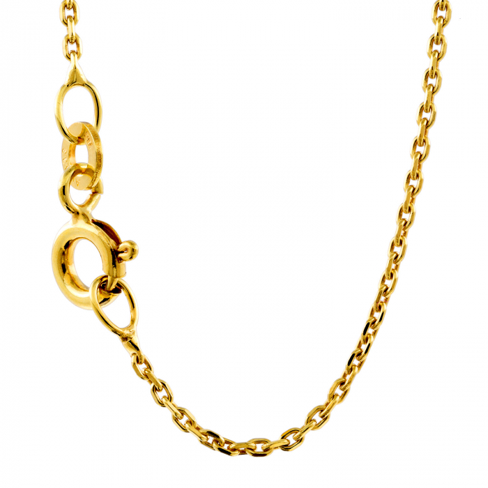 Ankerkette diamantiert Länge 45cm - Breite 1,2mm - 333-8 Karat Gold