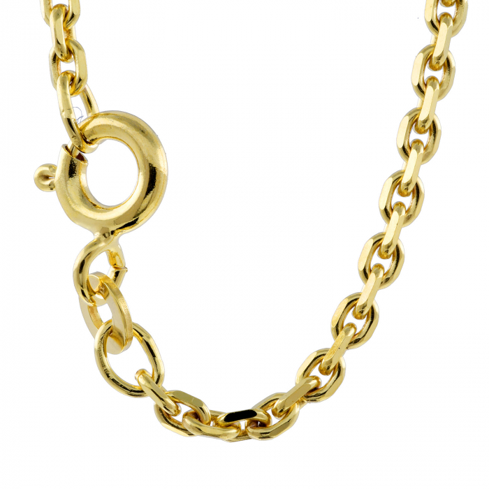 Ankerkette diamantiert Länge 80cm - Breite 1,9mm - 333-8 Karat Gold