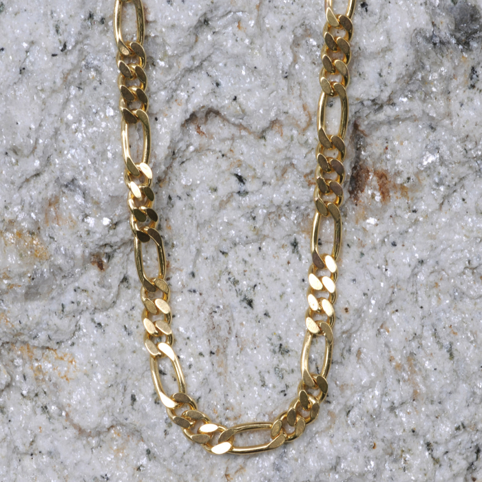 2,8 mm 40 cm 333 - 8 Karat Gold Halskette Figarokette massiv Gold hochwertige Goldkette  6,7 g