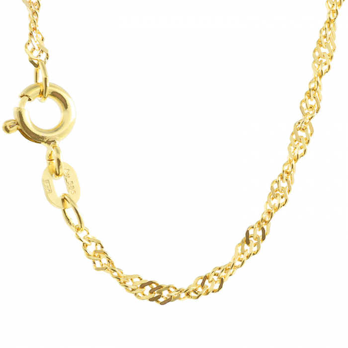 Goldkette Singapurkette Länge 55cm - Breite 1,8mm - 333-8 Karat Gold