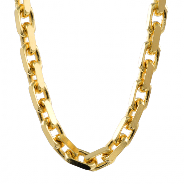 Ankerkette diamantiert Länge 60cm - Breite 3,0mm - 333-8 Karat Gold