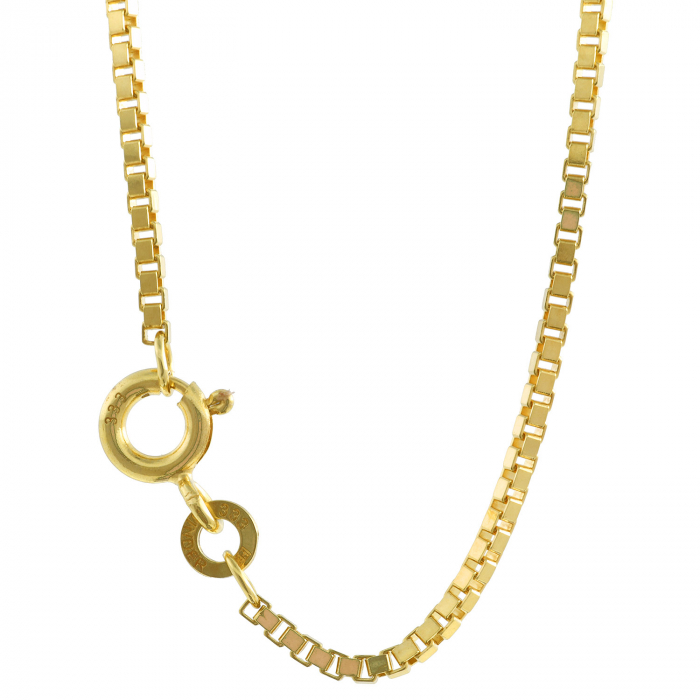50cm Karat 333-8 - - Breite Länge Goldkette Gold Venezianerkette 1,4mm